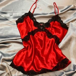 Vintage Red Lingerie Cami